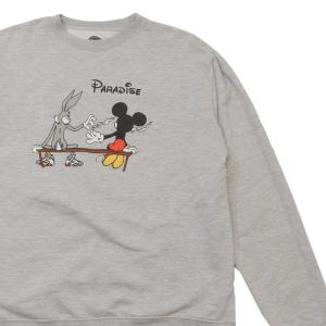 パラダイス Paradis3 Get High Crew クルースウェット GRAY  Lサイズ 【中古】Paradise 109001203052 (SWT/HOODY)｜cliffedge