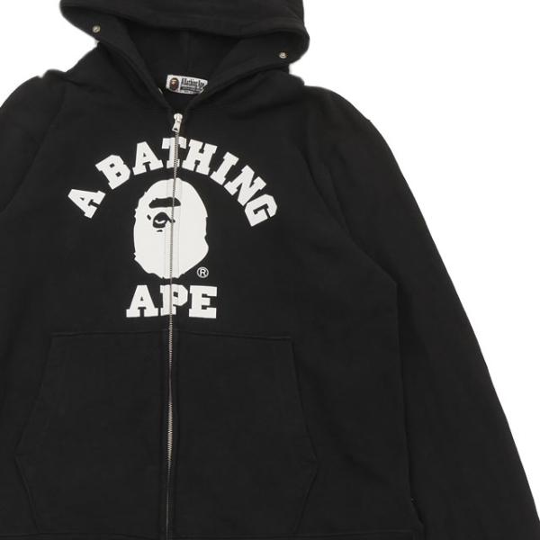 ア ベイシング エイプ A BATHING APE COLLEGE LOGO ZIP HOODIE ...