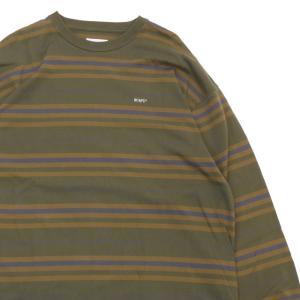 WTAPS 新品 ダブルタップス 23SS BDY 01 LS TEE ボーダー 長袖T