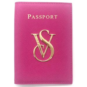 【送料無料】VICTORIA'S SECRET ヴィクトリアシークレット ビクシー パスポートケース カードケース パスケース 本革 ピンク｜climb-f