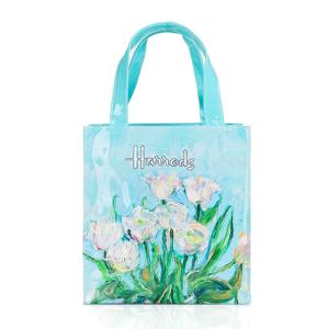 【在庫セール】[ハロッズ] 正規品,コットン トートバッグ ショッピングバッグ Harrods（ハロッズ） 正規品 裏地付 トートバッグ バック Sサイズ