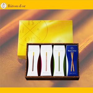 バトンドール　チョコレートタイプ 　アソート4箱セット　6種類の味から選べる　お歳暮　クリスマス　ポッキー