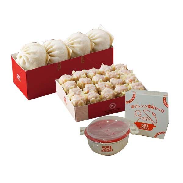 551　蓬莱　豚まん　エビシューマイ　せいろ　セット　　お歳暮　クリスマス