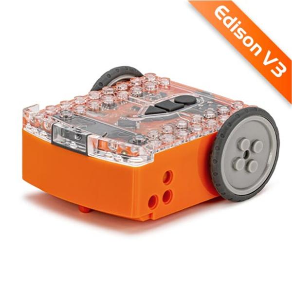 エジソンロボット V3.0 教育用 STEM 内蔵充電式バッテリー、レゴ対応 USB ケーブル付属