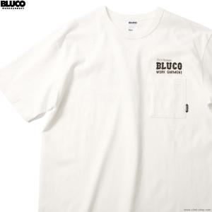 2025年春夏新作 BLUCO ブルコ BLUCO POCKET TEE -Bolt- (WHITE) [153-22-012] ロゴT ポケットTE｜CLINK