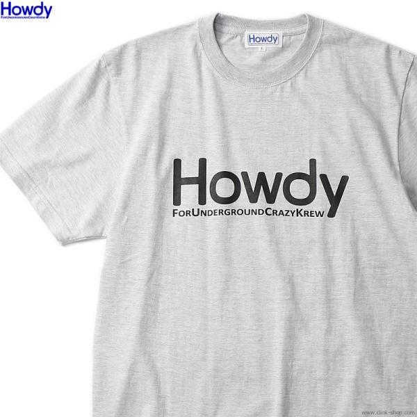 ハウディ Howdy Logo Tee 2 (ASH) [HWD2101-TE01] メンズ Tシャ...