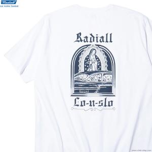 ラディアル RADIALL LO-N-SLO - CREW NECK T-SHIRT S/S (WHITE) [RAD-23SS-TEE011] メンズ Tシャツ 半袖 ホワイト ルーズ ゆったり オーバーサイズ｜clink