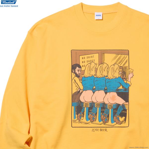 ラディアル RADIALL LOVE BEER - CREW NECK SWEATSHIRT L/S...