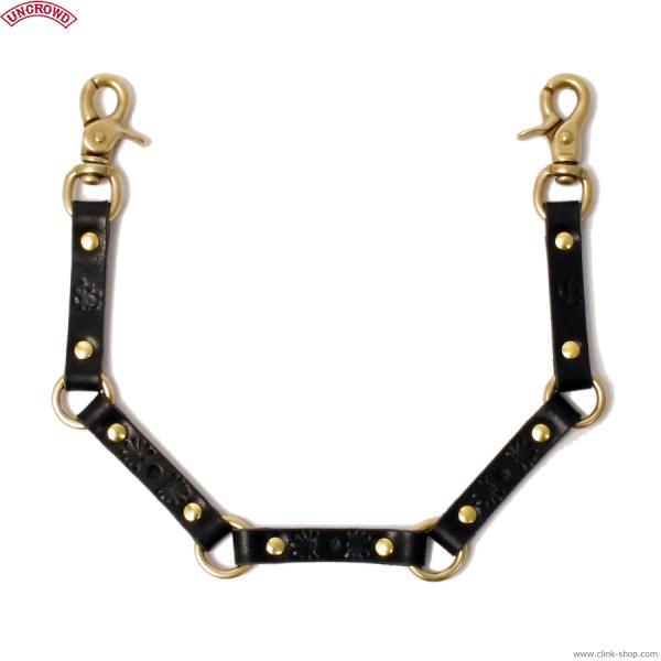 UNCROWD アンクラウド UNCROWD LEATHER WALLET CHAINS (BLAC...