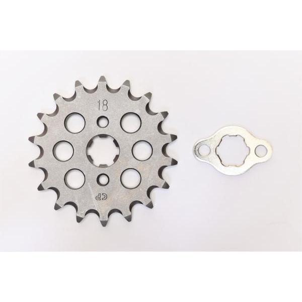 クリッピングポイント製 軽量クロモリドライブスプロケット18T 適合：エイプ100TypeD