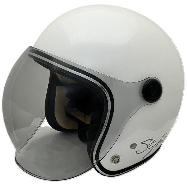 SUNUP製 ジェットヘルメットSTYLISH PEARL WHITE レディースサイズ フリー(5...