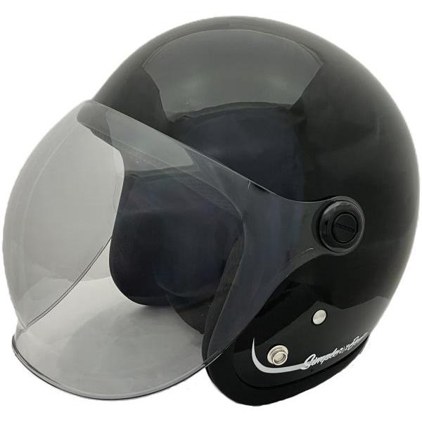 SUNUP製 ジェットヘルメットSIMPLE-BEE BLACK フリーサイズ(57-60cm)