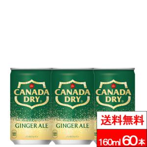 全国配送対応 送料無料 コカ・コーラ カナダドライ ジンジャーエール 160ml 缶 30本×2箱（計60本）炭酸 炭酸飲料 ジンジャエール 缶 割材 coca コカコーラ