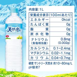 送料無料 サントリー 天然水 1L 12本×2...の詳細画像3