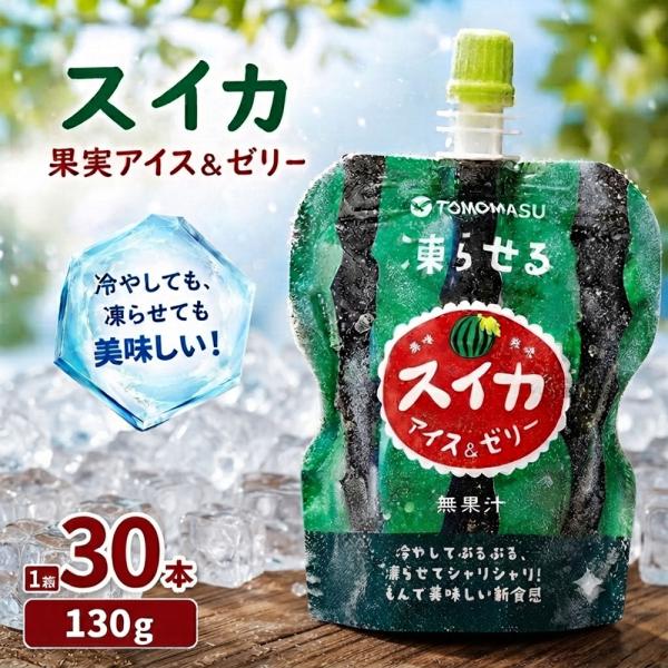 友桝 果実アイス＆ゼリー スイカ 30本（1ケース）