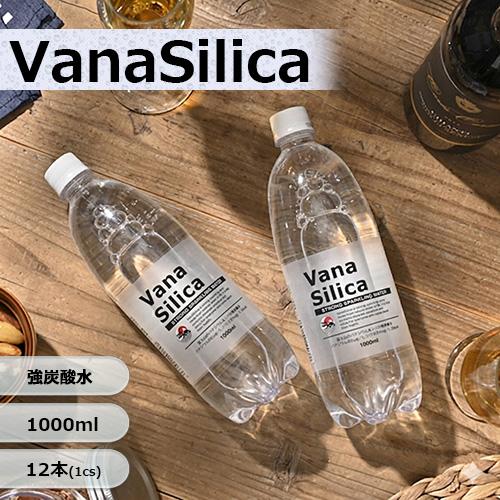 炭酸水 1000ml 送料無料 12本 無糖 VanaSilica バナシリカ 強炭酸 タンサン バ...