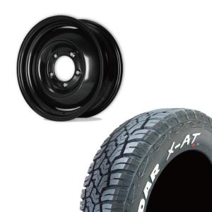 スチールホイール ジオランダー 4本 GEOLANDAR 185/85R16 YOKOHAMA A/T4 G018 WL(ホワイトレター)&オールド