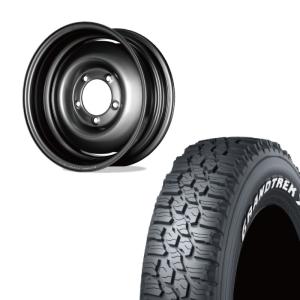 GRANDTREK 215/70R16 DUNLOP XS1 WL&オールドスタイルスチールホイール