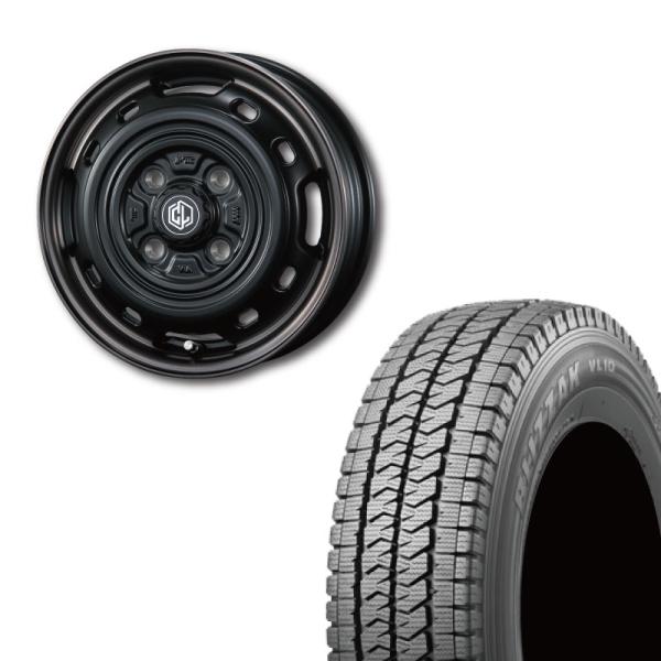 145/80R12 Bridgestone BLIZZAK VL10/ UNIONRIM TX 12...