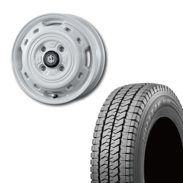 145/80R12 Bridgestone BLIZZAK VL10/ UNIONRIM TX 12...