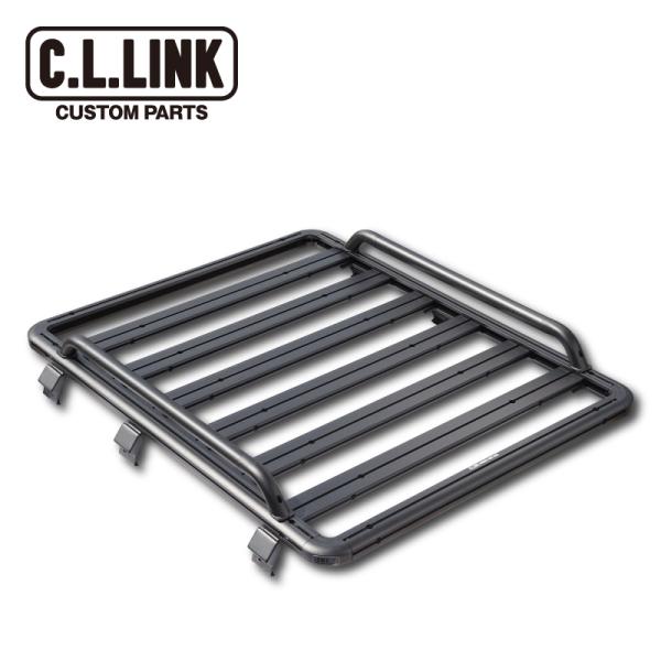 シーエルリンク バリアブルルーフラック J-Mサイズ サイドガード仕様 キャリア カーゴ ブラック ...