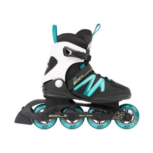 K2 ケーツー インラインスケート レディース KINETIC 80 W BK_TURQUOISE