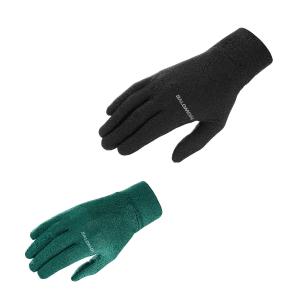 SALOMON サロモン スキー グローブ メンズ レディース 2023 LC1901200 / MTN WOOL BASE GLOVE U / MTN ウール ベース グローブ｜clmart