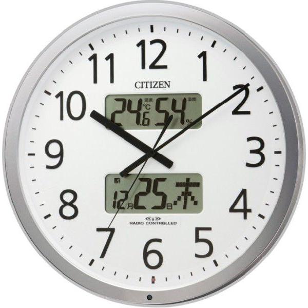 リズム時計(シチズン)報時電波掛け時計　プログラムカレンダー403　4FN403SR19