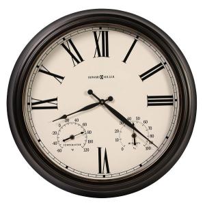 屋外でも使えて便利です！ハワード・ミラーHoward Miller社製掛け時計　屋内・屋外兼用　ASPEN OUTDOOR WALL CLOCK　625-677｜clock-shop-cecicela