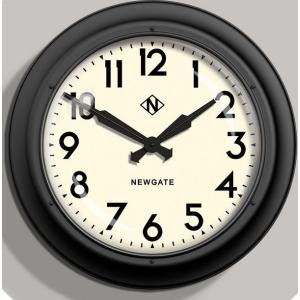 NEW GATEニューゲート掛け時計　Giant Electric ブラック GIANT INDUSTRIAL STATION WALL CLOCK AWN91MK　送料無料｜clock-shop-cecicela