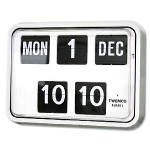 TWEMCO大型カレンダー掛け時計 BQ17 ホワイト｜clock-shop-cecicela