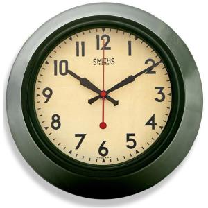 掛け時計　ロジャーラッセル　RogerLascelles Green Smiths Sectric Wall Clock 　LON-SM-GREEN　送料無料｜clock-shop-cecicela