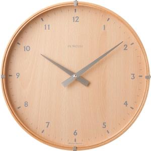 インハウス掛け時計　NW19CB　ラミネート　ビーチウッド　｜clock-shop-cecicela