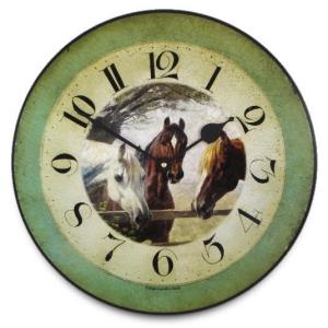 アンティーク調でお洒落！ロジャーラッセル掛け時計　RogerLascelles掛け時計 HORSES 'OLD FRIENDS',  WALL CLOCK 壁掛け時計　PUB-FRIENDS 送料無料｜clock-shop-cecicela