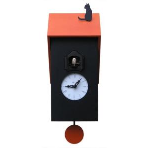 カッコークロック鳩時計　イタリア・ピロンディーニVicenza106arancio｜clock-shop-cecicela