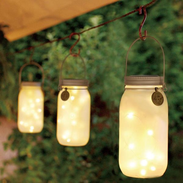 LED ソーラー ガーデンライト Lサイズ ガーデンランプ ボトル 自動点灯 ジュエリーライト ガー...