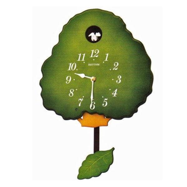 壁掛け時計 掛け時計 鳩時計 リズム時計 カッコー おしゃれ かわいい モダン レトロ リビング 子...