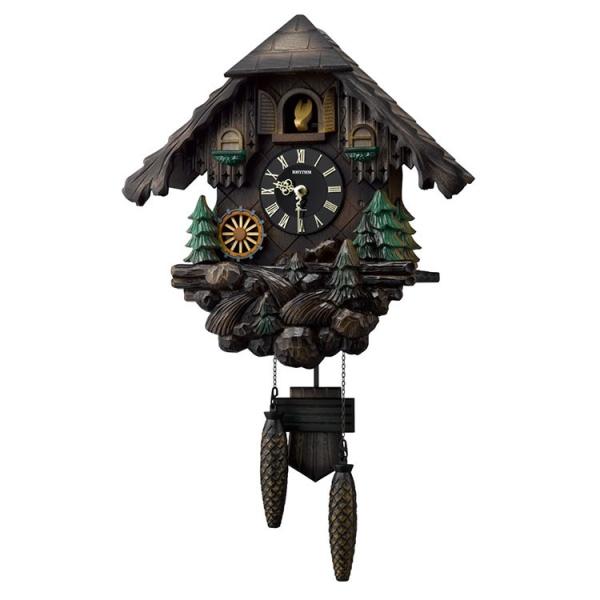 鳩時計 掛け時計 カッコーヴァルト 4MJ422SR06 リズム時計 RHYTHM クリスマス