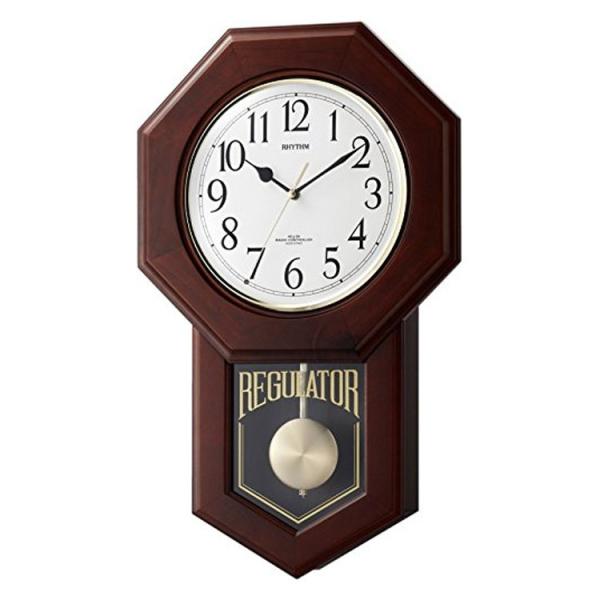 電波時計 振り子時計 リズム時計 モーランドR 4MNA06RH06 壁掛け時計 おしゃれ シンプル...