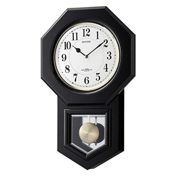電波時計 振り子時計 リズム時計 アンバリードR 4MNA07RH02 壁掛け時計 おしゃれ シンプ...