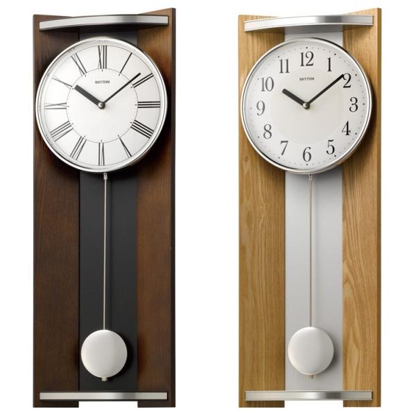 壁掛け時計 掛け時計 振り子時計 ナチュラル  シンプル おしゃれ モダン 木 木製 リビング リズ...
