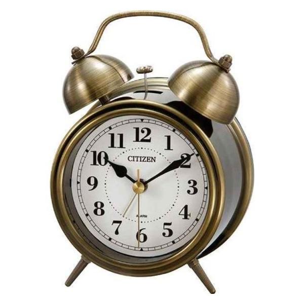 目覚まし時計 シチズン CITIZEN ツインベルRA06 置時計 置き時計 おしゃれ アンティーク...