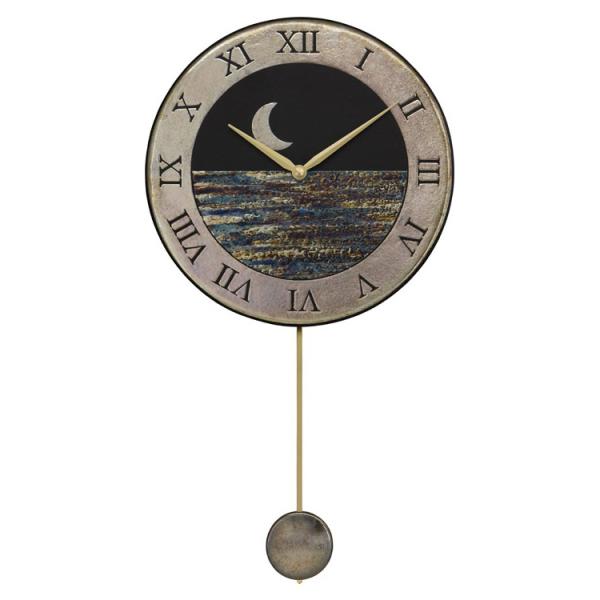 振り子時計 ザッカレラZ181 掛け時計 壁掛け イタリア 陶器 楽焼 アンティーク レトロ モダン...