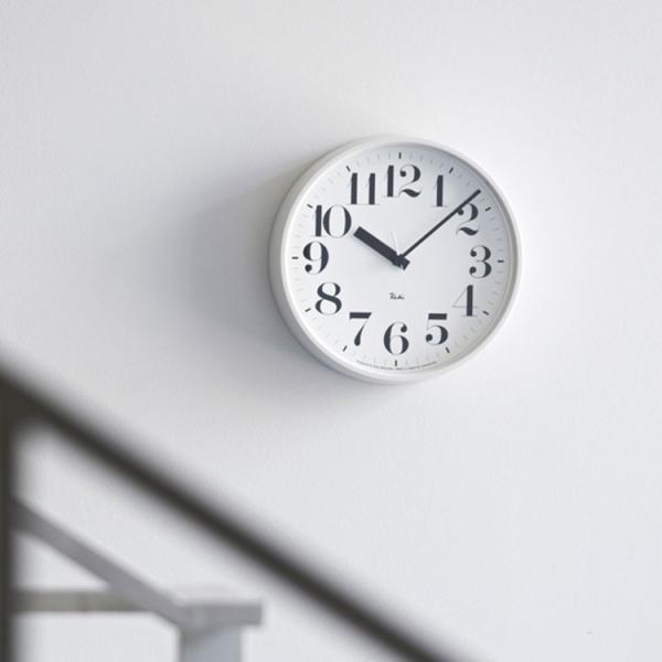 掛け時計 電波時計 ホワイト ブラック シンプル ナチュラル 北欧 リビング Lemnos レムノス...