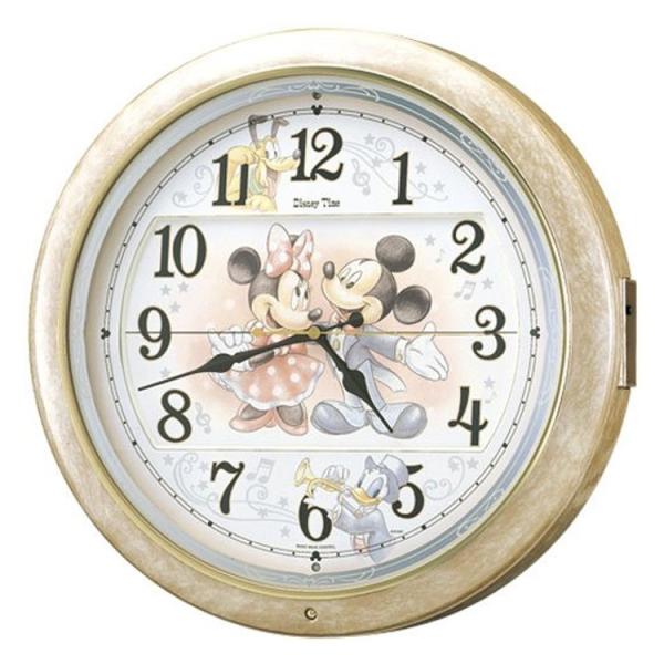 電波からくり時計 ミッキー＆フレンズ セイコー SEIKO FW561A 電波時計 壁掛け時計 イン...