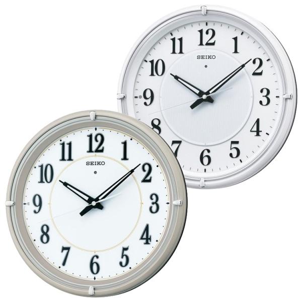 電波時計 セイコー SEIKO ファインライトNEO KX393W KX393G 壁掛け時計 おしゃ...