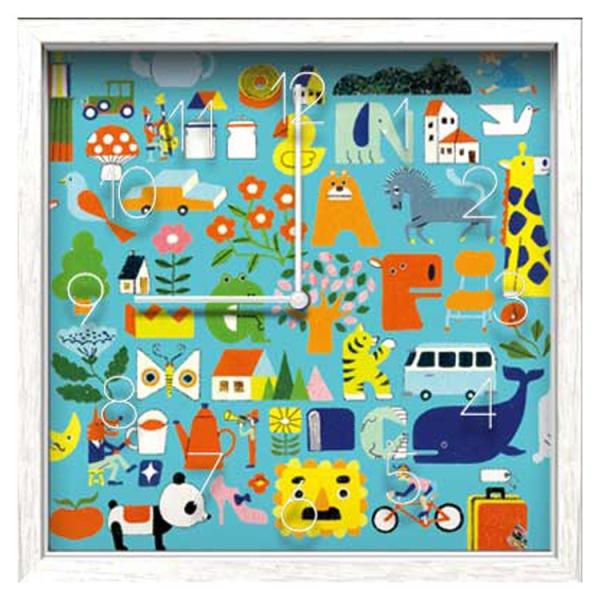 アーティストクロック 中川貴雄 動物 アニマル デザイン 壁掛け時計 おしゃれ 音がしない 静音 連...