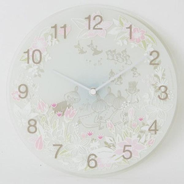 壁掛け時計 掛け時計 リトルミィ ムーミン 時計 北欧 おしゃれ ガラス かわいい リビング 子供部...