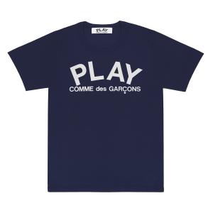 プレイ コム デ ギャルソン Tシャツ PLAY COMME des GARCONS　ネイビーロゴ