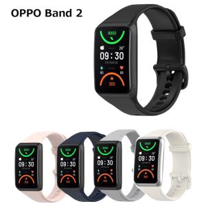OPPO Band 2 バンド 交換 ベルト TPU スマートウォッチ アクセサリー スマートバンド 腕時計 メンズ レディース シンプル｜clorets